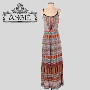 Angie Clothing Floral Boho Maxi Dress